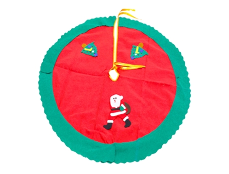 Falda de árbol de arpillera de Navidad, alfombra de árbol decorada para interiores y exteriores, vacaciones de Navidad (estilo 2)