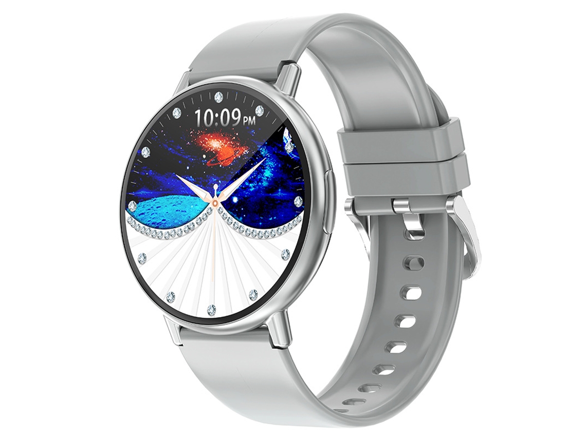 SHAH ARPAN G87 Reloj Inteligente Frecuencia Cardíaca Oxígeno Sanguíneo Presión Arterial Reloj Multifuncional para La Salud De La Mujer, Plata