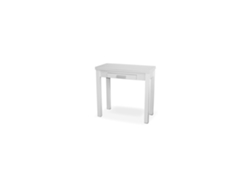 Mesa Cocina Extensible Madera Hena MOMMA HOME (Blanco - Aglomerado -80/80x40x76 cm)