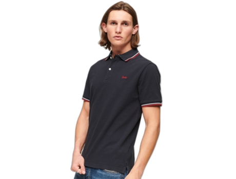 Polo de Hombre SUPERDRY Corta Ribetes Beige (S)