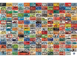 Rompecabezas vintage Volkswagen Kombi Groovy de Eurographics, 2000 piezas