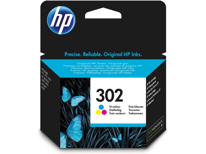 Cartucho de tinta HP HP 302 Original Cian, Magenta, Amarillo 1 pieza(s)
