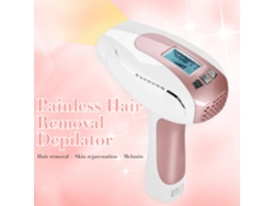Máquina de depilación permanente indolora Bosidin 2 en 1, blanca y rosa, con luz pulsada intensa (IPL)