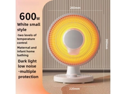 Calentador eléctrico de sobremesa de 220 V y 600 W, ideal para baños, ahorro de energía MDUG