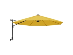Guarda sol de Parede com Luzes Led 290 Cm Amarelo MAISON EXCLUSIVE