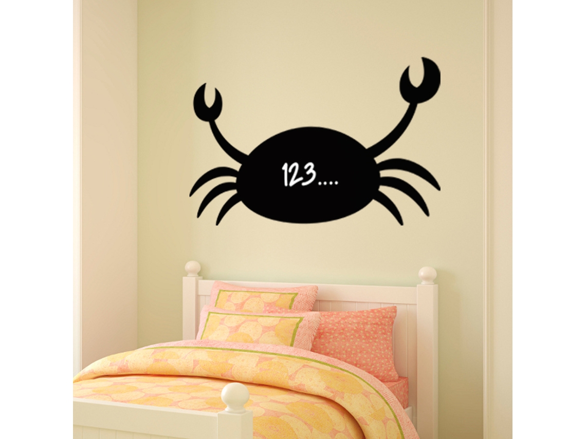 Pegatina de Pared de Ardósia Silueta de Cangrejo AMBIANCE STICKER