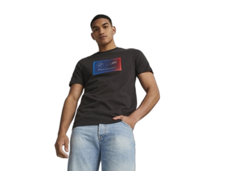 Camiseta de Hombre PUMA Bmw Mms Logo Negro (L)