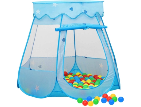vidaXL Tienda de juegos para niños azul 102x102x82 cm
