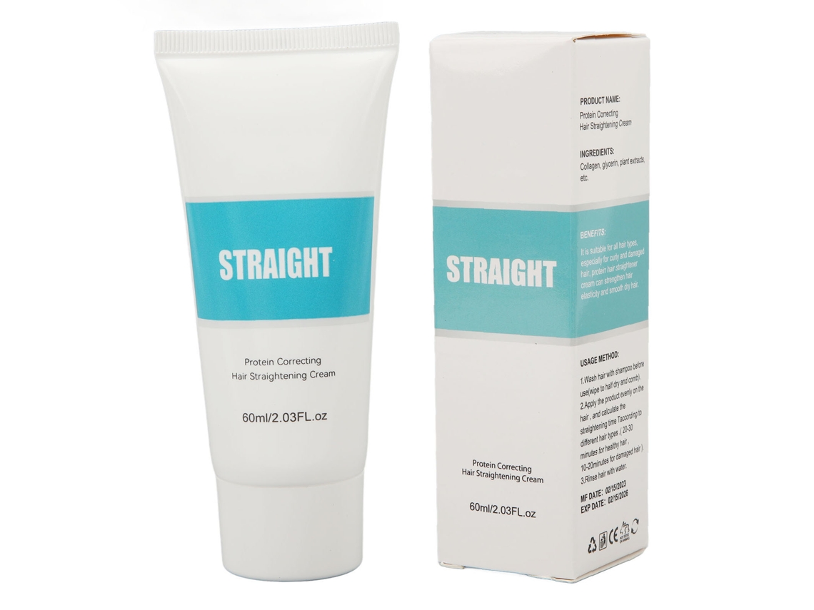 2026-crema De Alisado De Pelo Com Proteína Para Reparar E Suavizar Cabelo Danificado 60ml