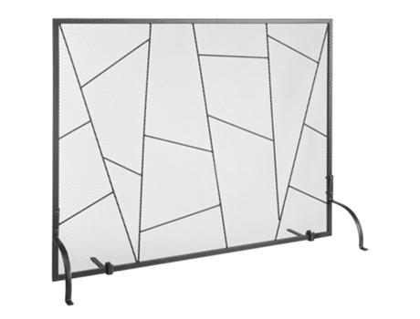 Pantalla resistente para chimenea de malla de hierro, solo panel, 906 L x 720 H mm, protección contra chispas, parrilla independiente VEVOR