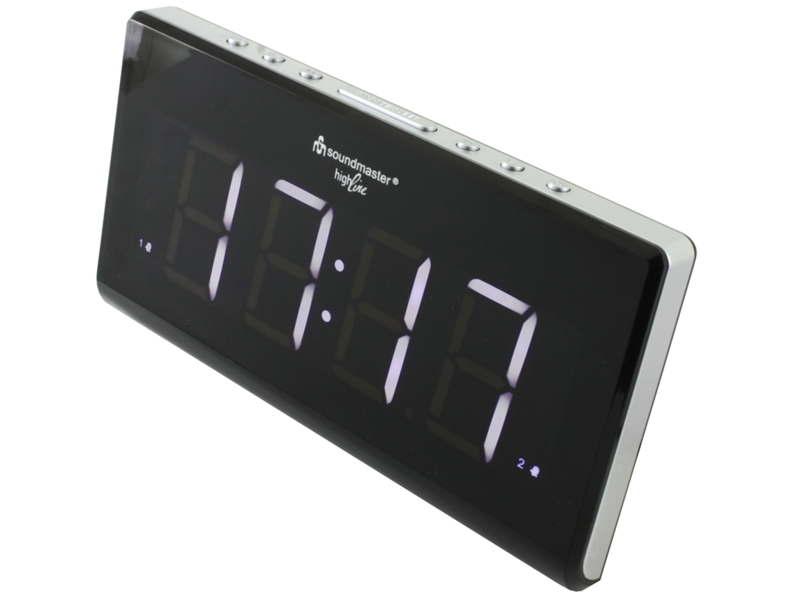 Radio Reloj SOUNDMASTER UR8400 (Negro  - Digital - Alarma Doble - Función Snooze - Corriente )