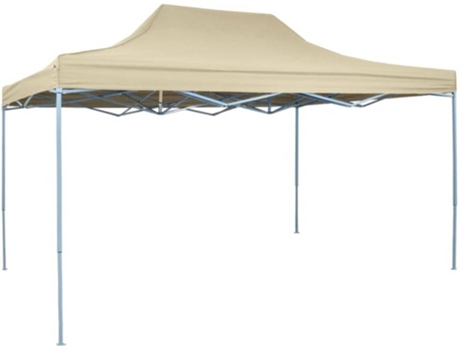 vidaXL Carpa pleglable Pop-up 3x4,5 m blanco crema