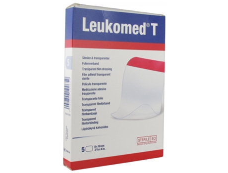Leukomed T 5 Películas Adhesivas Transparentes Mediano Formato 8 X 10 Cm ESSITY