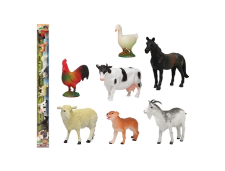 Set de Animales de Granja 100 cm (7 Unidades)