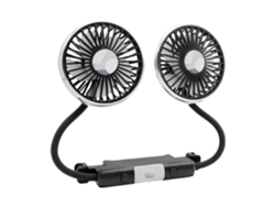 Ventilador para asiento de coche con dos cabezales, ventilador de refrigeración para coche con dos cabezales, 3 velocidades y ventilador Jortmrd Air