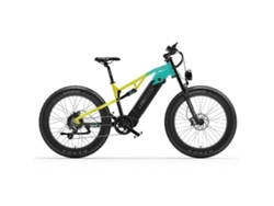 Bicicleta de montaña eléctrica Lankeleisi RV800 Plus 26 con suspensión total, motor Bafang de 750 W y batería de 48 VE y 20 Ah.