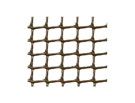 MALLA PLASTICA CUADRADA 0,5x0,5 cm MARRON 1x25 m