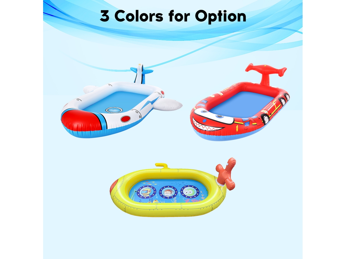 Piscina Inflable Con Aspersor Para Niños, 180 Cm, Ideal Para Jugar, Con Agua, Para El Verano O Para El Jardín.