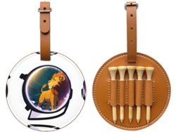 Bolsa de golf Lion In The Mirror negra para tees: fácil de transportar y más eficiente para jugar al golf.