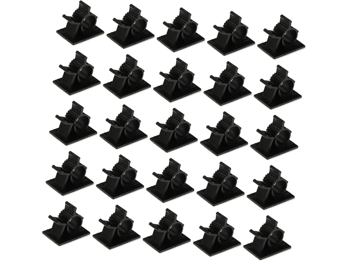 Juego De Clips Adhesivos Ajustables Para Cables, Organizador De Cables Para Oficina Y Hogar.