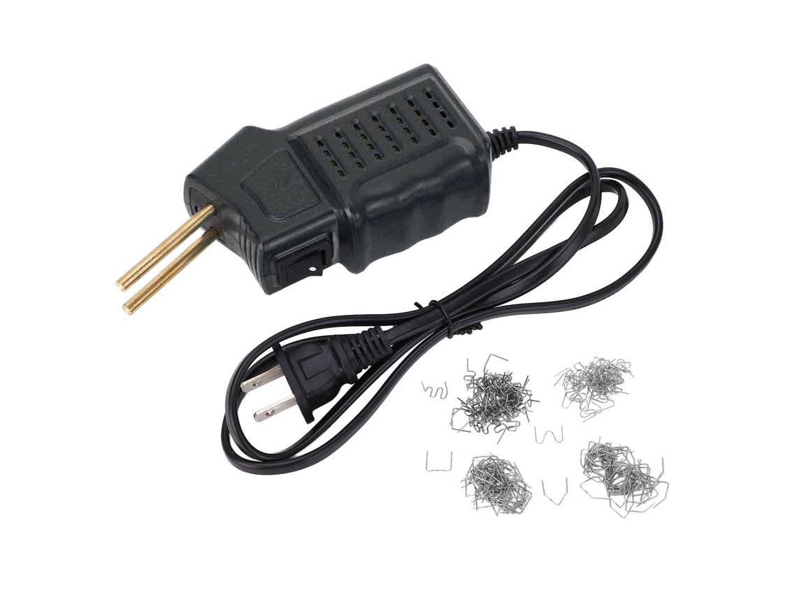 Mini soldadora de plástico portátil con 200 grapadoras y kit de reparación de máquina de soldadura en caliente.