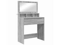 Maison Exclusive - Mesas De Tocador De Dormitorio Gris Sonoma 80 X 39,6 X 135 Cm