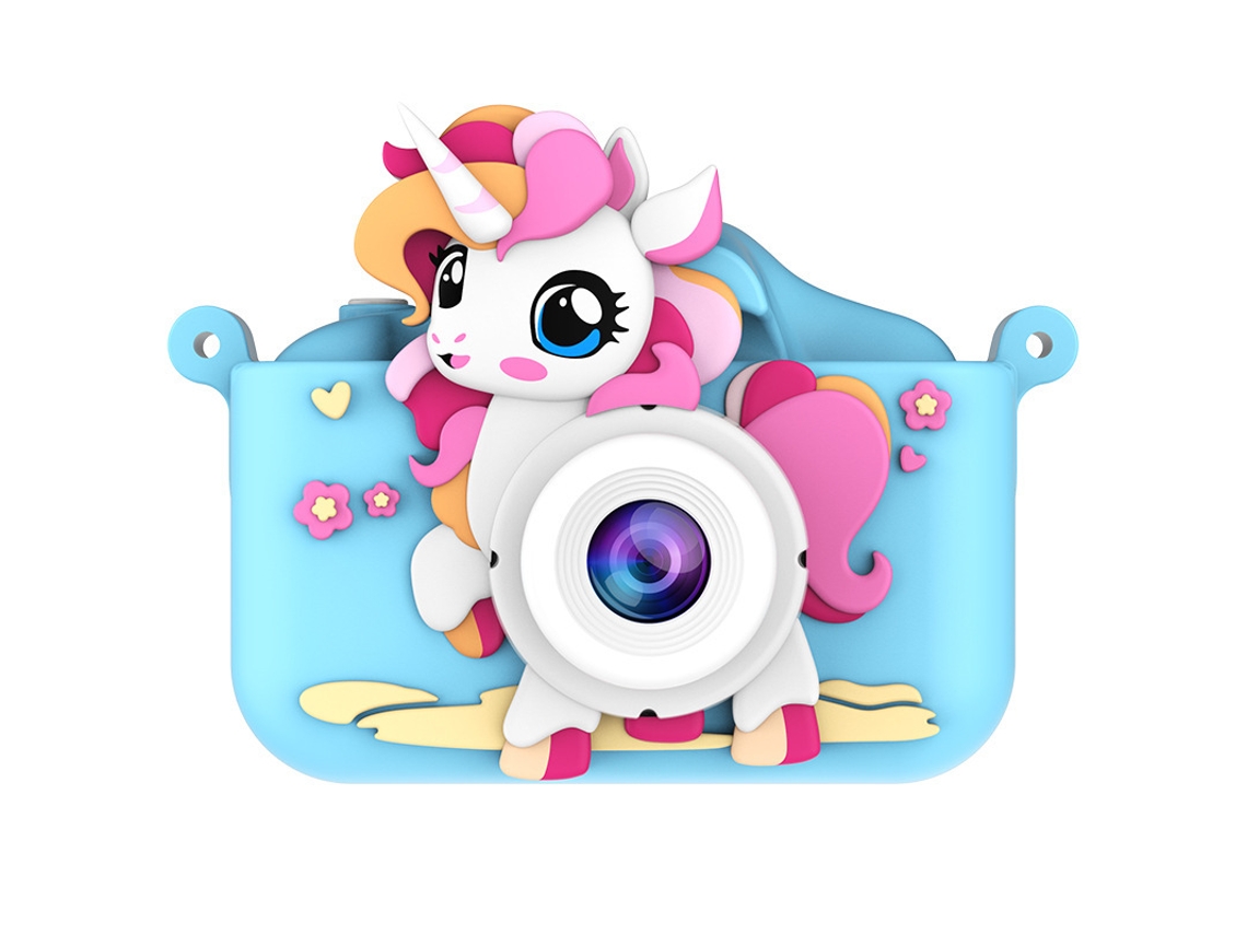 Cámara infantil Digitallab Cute Pony 1080p HD con doble cámara azul