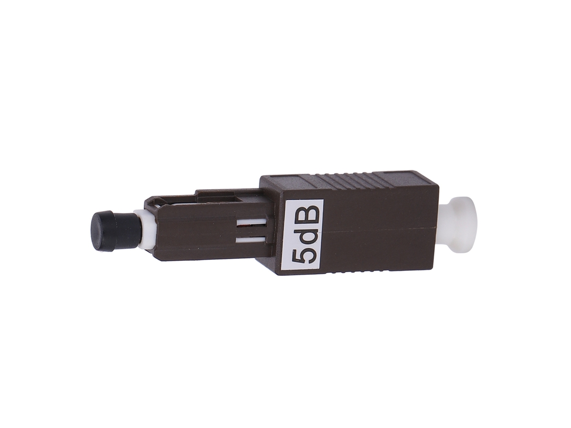 Atenuador De Fibra Óptica Adaptador De Brida Monomodo 1310-1550nm Ferrula Cerámica Mu/upc-5dbmu