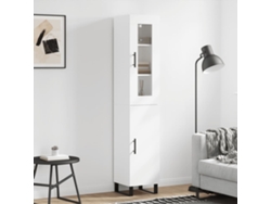 Aparador Alto Madera Contrachapada Blanco 34,5x34x180 Cm
