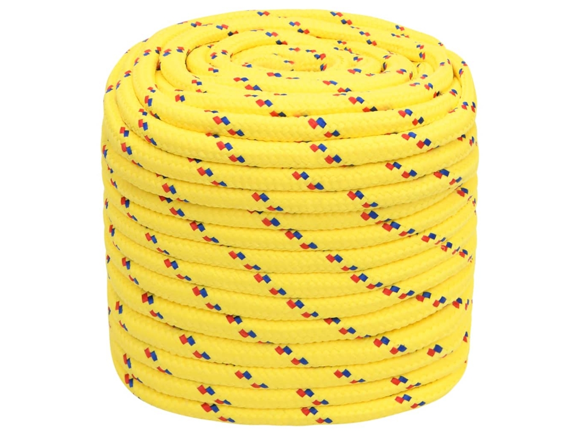 Cuerda para barcos de 16 mm y 50 m, polipropileno amarillo HARLANV1