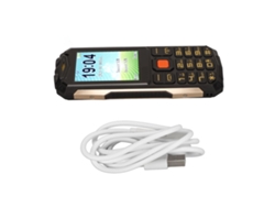 Telefone Móvel Para Idosos 2g Dual Sim 4800mah Botões Grandes Antiderrapante E Sos Preto