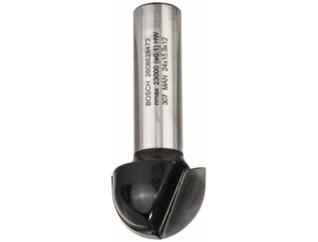 Fresa BOSCH de Caña Redondo - 12 mm - R1 12 mm - D 24 mm - L 15.9 mm - G 57 mm
