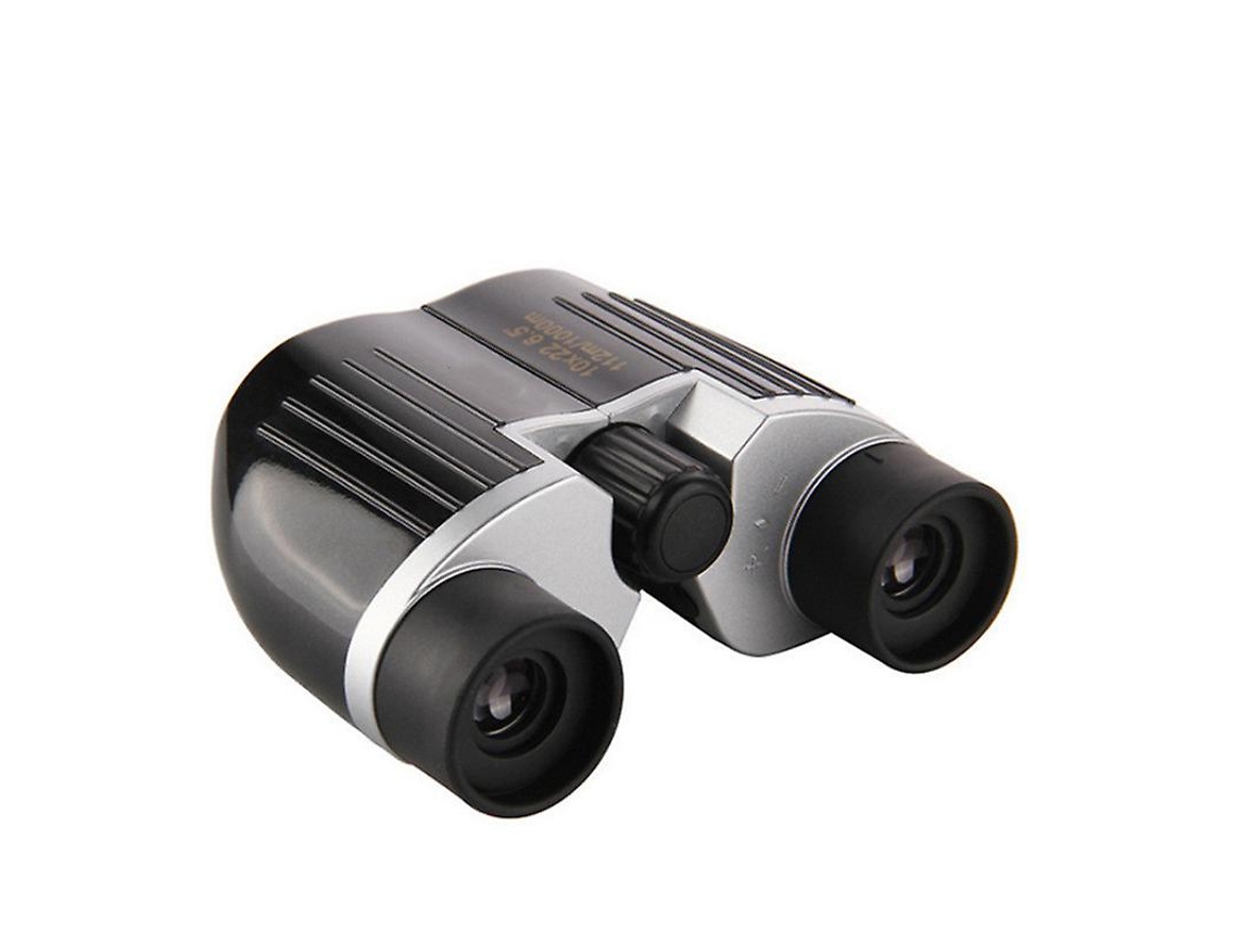 Binoculares 10x22 HD Bak4 FMC con lentes resistentes a golpes, compactos, unisex, negros, Bestvite