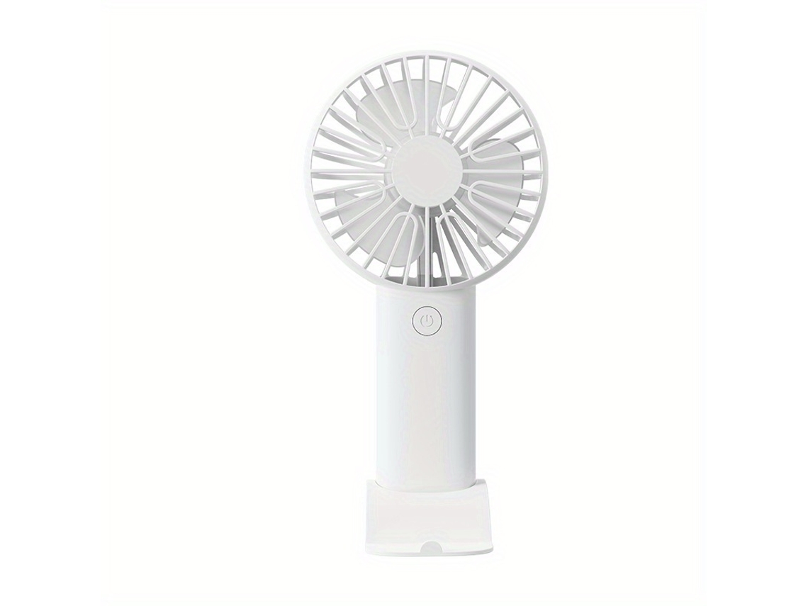 Mini Ventilador Portátil Con Función De Carga Usb Y Soporte, Ideal Para Teléfonos Móviles, Compacto, Fácil De Usar Y Muy Duradero.