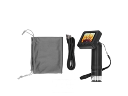 Microscopio digital portátil de 1000 aumentos con pantalla IPS de 2 pulgadas y 8 LED ajustables.