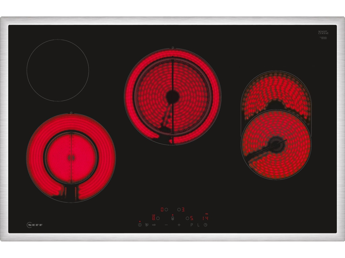 T18SDH9L0 hobs Negro Encimera 80 cm Con placa de inducción 4 zona(s) NEFF