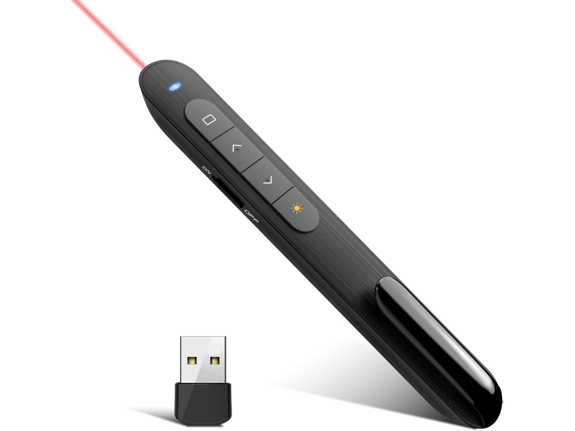 Presentador Inalámbrico Control De Volumen De Hipervínculo Clicker De Presentación Usb De 2.4 Ghz Gertiz