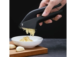 Prensa De Ajos Manual Huohou Con Placa De Acero Inoxidable Y 63 Orificios, Ergonómica Para Uso En La Cocina.