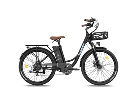Bicicleta Eléctrica FAFREES F26 Lasting Motor 250W Batería 36V20.3Ah Alcance 160Km Freno de Disco Mecánico Negro