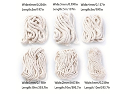 Cuerda de mimbre blanca Pipitree de 5/10 m de longitud, 1,6 mm, Pickifypunnyb Slo Slowmoose
