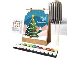 Calendario 2026 - Páginas Para Colorear Del De Escritorio 2026 Materiales De Pintura Creativos Para Niños