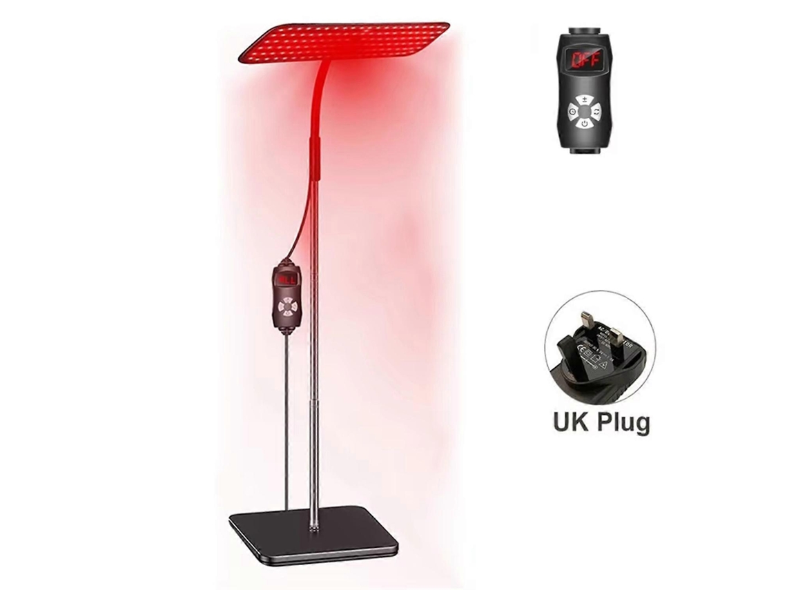 Panel de terapia de luz roja LED de 660 nm y 850 nm con lámpara de terapia infrarroja de pie cercano para aliviar el dolor de la piel