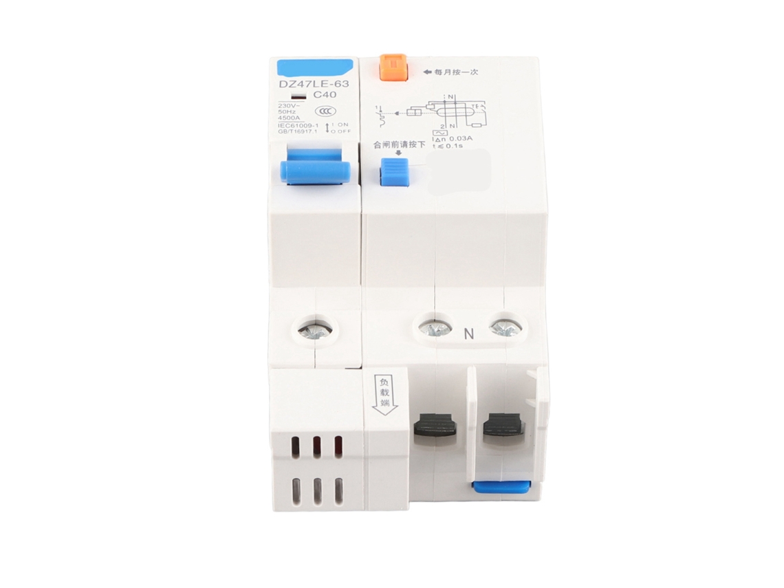 Dz47le 63 1p+n C40 40a 230v Interruptor Diferencial Con Protección Contra Fugas A Tierra