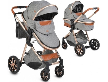 Carrito de Bebé Individual MONI Individual Duo Conversível Aima Gris