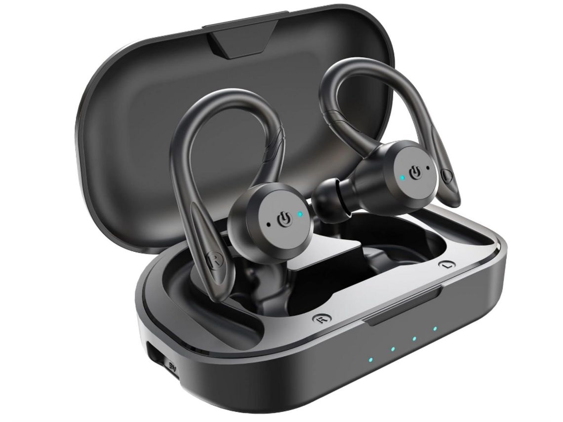 YEMAESRE Auriculares Bluetooth Hi-Fi Sin Carga Premium Impermeables Negro