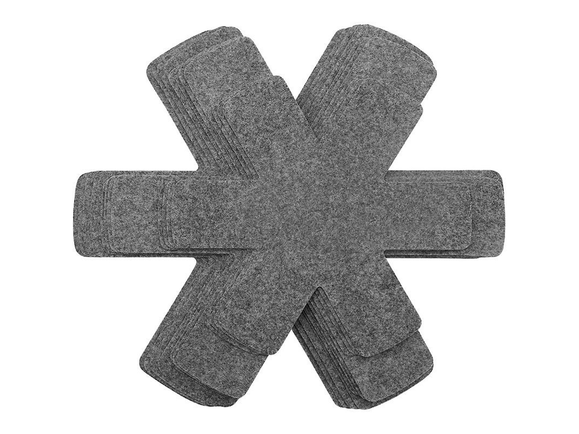 Protectores Para Ollas Y Sartenes, Juego De 12 Unidades En 3 Tamaños Diferentes, Separadores Para Ollas Que Brindan Protección Y Organización.