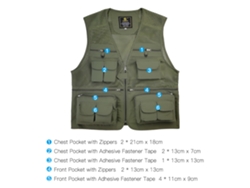 Chaleco De Pesca Transpirable Con Bolsillos Cremallera Chaleco Multifuncional De Malla Para Actividades Al Aire Libre Verano