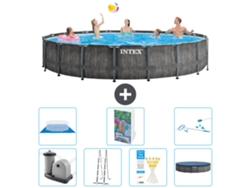 Intex Piscina Prism Frame Redonda - 549x122 Cm - 8-peças S573