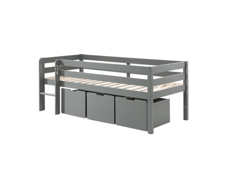 Somier Vipack Meia Altura PETITSMEUBLES Gris (207.5x105x83)