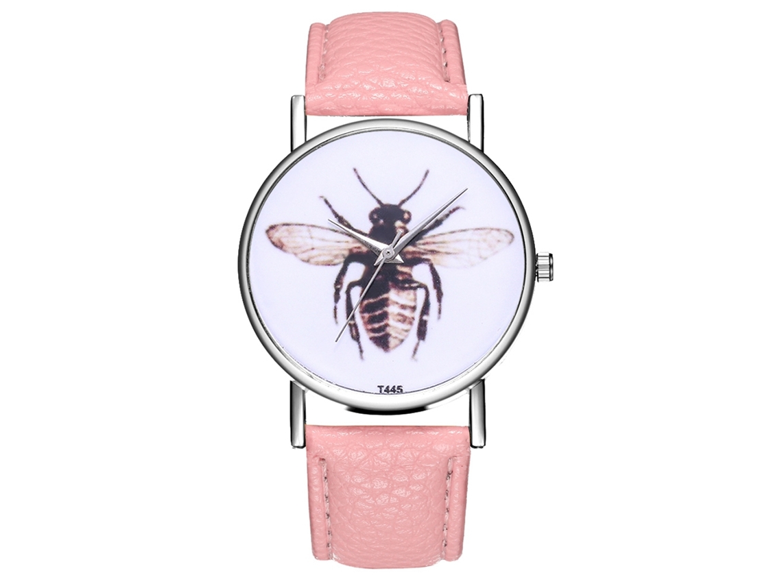 Reloj Analógico De Cuarzo Con Correa De Piel Pu Para Hombre Deportivo Zhoulianfa (rosa)